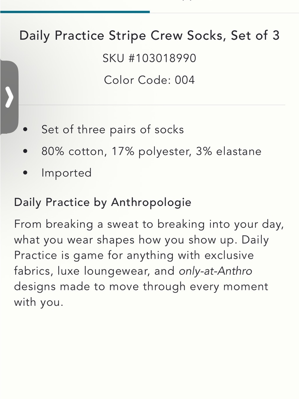 Daily Practice Women's 3-Pack Crew Socks — Gray, Cream & Light Blue - Picture 2 of 2